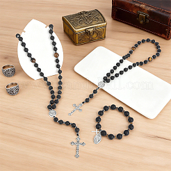 Natural & Synthetic Gemstone Pendant Necklaces & Bracelets & Hanging Ornaments Sets&nbsp;HJEW-UN00142