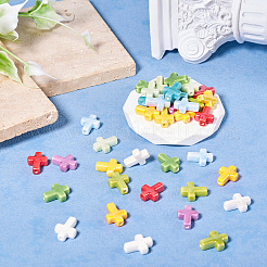 40Pcs 8 Colors Glazed Porcelain Beads&nbsp;PORC-TA0001-16