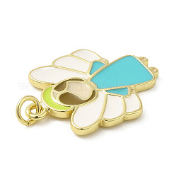 Rack Plating Brass Enamel Pendants&nbsp;KK-Q784-31G