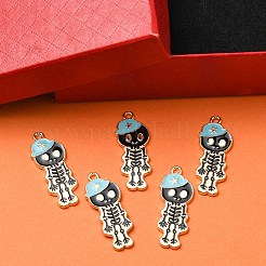 5Pcs Alloy Enamel Pendants&nbsp;ENAM-YW0001-49A