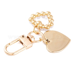 Cute ABS Plastic Imitation Pearl Pendant Decoration&nbsp;HJEW-L028-02G-01