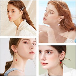 DIY Heart Themed Earring Making Kits&nbsp;DIY-SC0001-42