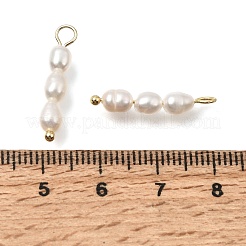 Natural Freshwater Pearl Beaded Pendants&nbsp;PA-CBAF2FA-03G-A01