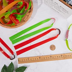 10Pcs 2 Colors Elastic Rubber Compatible with PU Leather Catapult&nbsp;FIND-GF0004-76