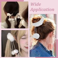 Fur Plush Elastic Hair Accessories&nbsp;OHAR-PH0001-35B
