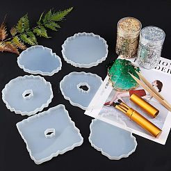 DIY Cup Mat Resin Casting Silicone Molds Kits&nbsp;DIY-OC0002-72
