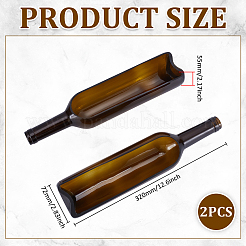 Wine Bottle Shaped Glass Vases&nbsp;AJEW-WH0481-179