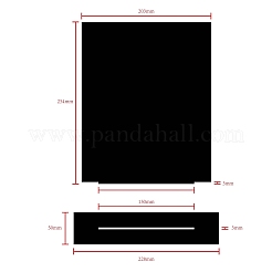 6Pcs Acrylic Blank Board Holder Stands&nbsp;ODIS-WH0038-275A