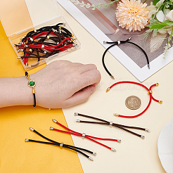 18Pcs 6 Colors Nylon Cord Slider Bracelet Making&nbsp;BJEW-UN0001-85