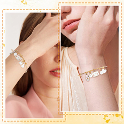 6Pcs Adjustable 304 Stainless Steel Expandable Bangle Making&nbsp;STAS-BBC0008-41
