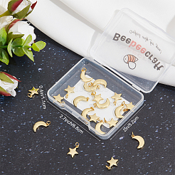 20Pcs 2 Style Brass Pendants&nbsp;KK-BBC0002-53