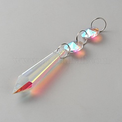 Crystal Glass Hanging Sun Catcher&nbsp;AJEW-TAC0040-11B
