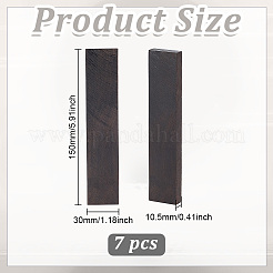 7Pcs Unfinished Blank Wood Hnife Handle Material&nbsp;WOOD-BC0001-47