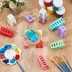 36Pcs 6 Colors PP Plastic Chair Miniature Ornaments&nbsp;AJEW-BC0009-48