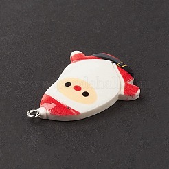 Christmas Theme Opaque Resin Pendants&nbsp;RESI-C021-01C