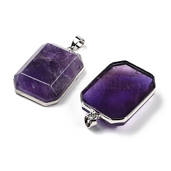 Natural Amethyst Pendants&nbsp;G-B139-02P-06