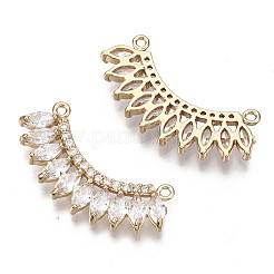 Brass Micro Pave Cubic Zirconia Pendants&nbsp;LS-KK-R111-061