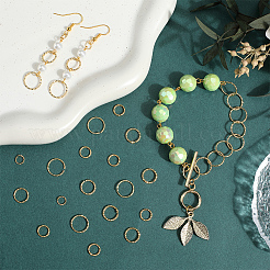 4 Styles Brass Jump Rings&nbsp;KK-SC0005-49G