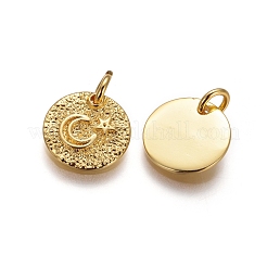 Brass Rough Surface Charms&nbsp;KK-I656-15G