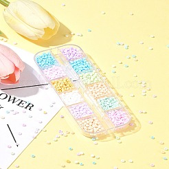 60G 12 Colors 8/0 Opaque Glass Seed Beads&nbsp;SEED-FS0001-28