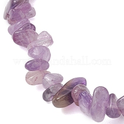 2Pcs Natural Gemstone Chip & Cube Non-magnetic Synthetic Hematite Beaded Stretch Bracelet Sets&nbsp;BJEW-JB10630