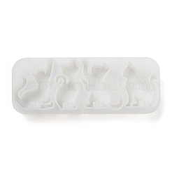 Cat Shape Pendant DIY Silhouette Silicone Mold&nbsp;DIY-K067-02C