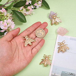 4Pcs Cicada Brooches&nbsp;JEWB-CA0001-63