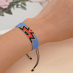 Glass Seed Beaded Braided Bead Bracelets for Women&nbsp;YT1333