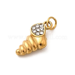304 Stainless Steel Rhinestone Pendants&nbsp;STAS-B097-06G-02