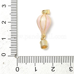 Brass Enamel Hot Air Balloon Pendants&nbsp;KK-H254-01G-01