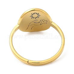 304 Stainless Steel Adjustable Rings&nbsp;RJEW-K245-52G