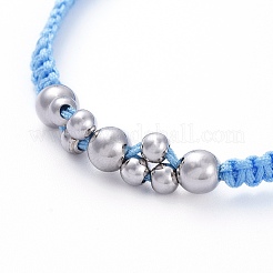 Adjustable Nylon Thread Braided Bead Bracelets&nbsp;BJEW-JB05289-02