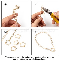 Brass Micro Pave Clear Cubic Zirconia Screw Carabiner Lock Charms&nbsp;ZIRC-T010-07G