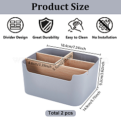 Plastic Drawer Organizer Boxes with Wooden Dividers&nbsp;AJEW-WH0696-363