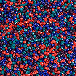 Opaque Glass Round Seed Beads&nbsp;GLAA-TAC0025-07A-08