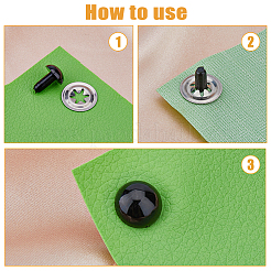 100Pcs Craft Plastic Doll Eyes&nbsp;DIY-FH0006-71