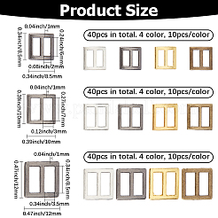 120Pcs 12 Styles Alloy Tri-Glide Adjuster Buckles&nbsp;FIND-CY0001-82
