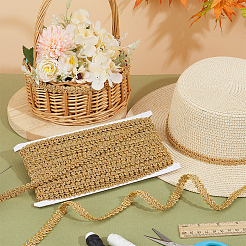 Polyester Centipede Lace Ribbon&nbsp;OCOR-WH0088-43B-03
