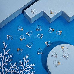 20Pcs 2 Colors 304 Stainless Steel Clip-on Earring Component&nbsp;STAS-SC0004-29