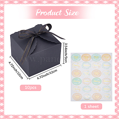 10Pcs Square Paper Storage Boxes&nbsp;CON-SP0001-31A