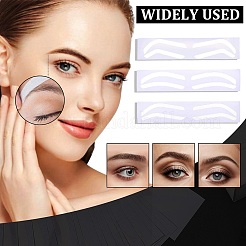 24Pcs 3 Styles Plastic Eyebrow Tattoo Practice Skin&nbsp;AJEW-CP0009-58A