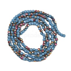 Electroplate Glass Beads Stradns&nbsp;EGLA-H114-01F