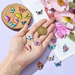 18Pcs 18 Styles Printed Alloy Pendants&nbsp;FIND-YW0005-25