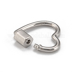 Brass Screw Carabiner Lock Charms&nbsp;KK-T047-04P