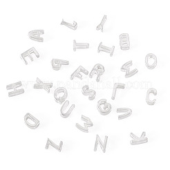 6Pcs 925 Sterling Silver Hollow Initial Beads&nbsp;STER-TA0001-53N