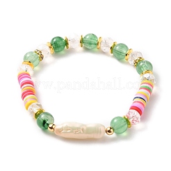 Gemstone Multi-layered Stretch Beaded Bracelets Sets&nbsp;BJEW-JB05756-03