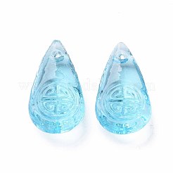 Transparent Handmade Bumpy Lampwork Beads&nbsp;LAMP-T017-13F