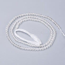 Natural Quartz Crystal Beads Strands&nbsp;X-G-D166-B-3mm
