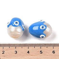 Natural Cultured Freshwater Pearl Enamel Beads&nbsp;PEAR-G014-05A