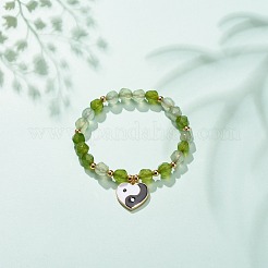 Natural White Jade Stretch Bracelet&nbsp;BJEW-JB08525-01